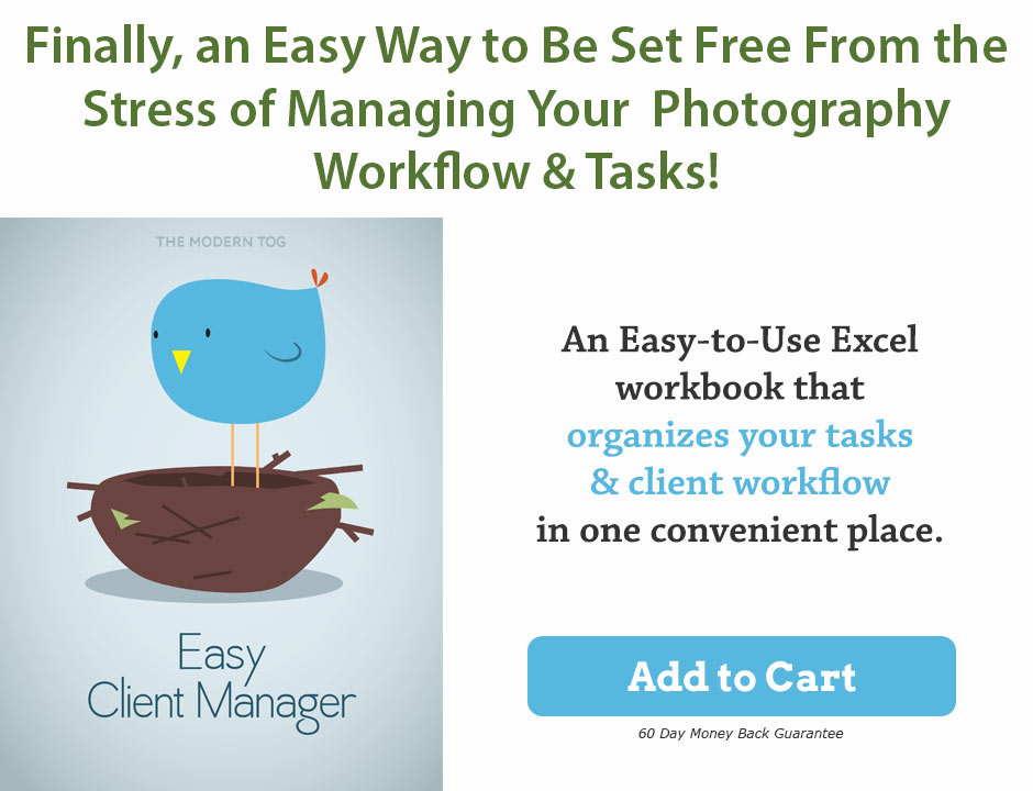 photography workflow and client manager